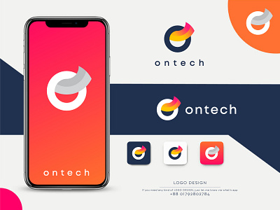 Ontech Logo Design | Abstract Logo Design