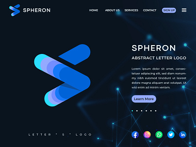 SPHERON - Letter S -Modern - Abstract - Logo Design