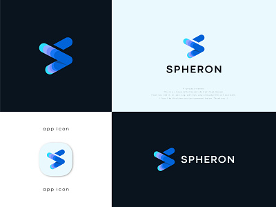 SPHERON - Letter S -Modern - Abstract - Logo Design abstract logo abstract logo design art branding business logo company logo design digital artwork digital marketing logo graphic design illustration letter s logo logo logo design logo s logotype minimal minimalist vector website logo