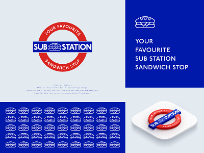 YOUR FAVOURITE SUB STATION SANDWICH STOP  Logo Design