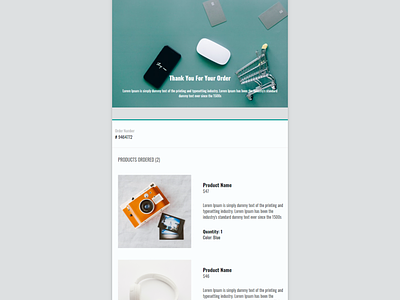 Responsive E-Commerce transactional template e commerce template email template html email template order page template sale template