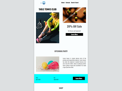 Responsive HTML Events & Sports template