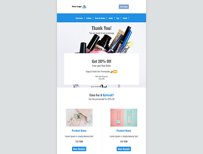 Responsive E-commerce HTML Email Templates business email template e commerce template email marketing template email template html e commerce template html email template
