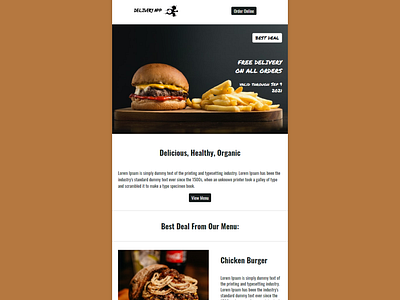Food/restaurant HTML Email Templates
