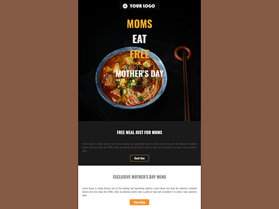 Mother's day special food template business email template email marketing template email template food template html email template mothers day template restaurant template