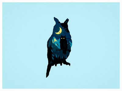 𝕺𝖜𝖑 illustration owl vector