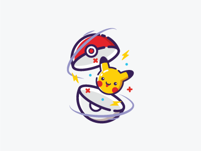 Pika-pi, Pikachu! #hellodribbble illustration pikachu pokemon