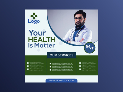 Medical/Healthcare post/ad design template ad design banner banner design branding design fitness banner flyer design graphic design gym health healthcare banner illustration medical banner post design poster social media ad social media kit social media post typography vector
