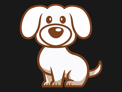 Cute dog illustration animal branding design dog dog lover graphic design illustration logo nature pet pet lover pet shop vector