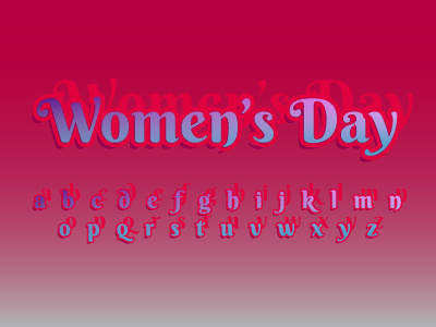 Women's day template design 3d art 3d logo 3d text effext 8 march branding colorful cool design creative design female feminism graphic design illustration march text effect typography vector woman womens day