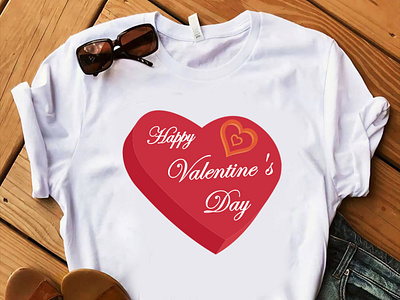 Happy Valentine's day T-shirt design
