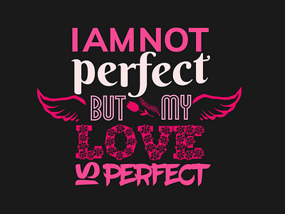 Typographic love t-shirt design