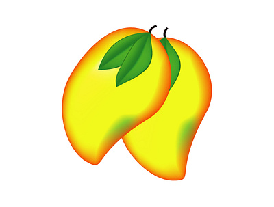 Mango illustration design design elements food illustration fruit design fruit illustration graphic design green illustration illustratuins leaf leaf illustration mango mango illustration ripe mango vector yellow