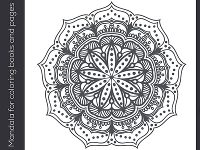 Mandala design for background and coloring pages