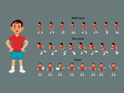Boy Sprite Sheet designs, themes, templates and downloadable graphic  elements on Dribbble
