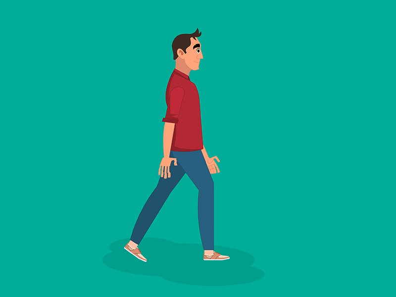 Walking Animation by Ethan Grove on Dribbble