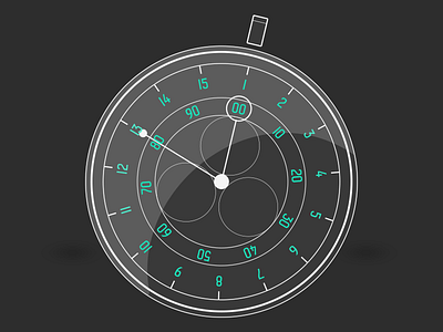 Clock clock flat illustrator watch