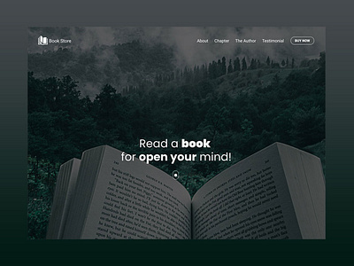 Landing Page- Book Store-- #DailyUI3