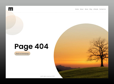 Daily UI #008 - 404 Page