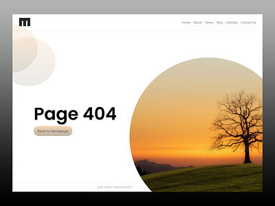 Daily UI #008 - 404 Page