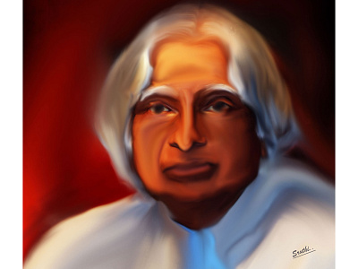 A. P. J. Abdul Kalam #Digital Painting #Digital Art