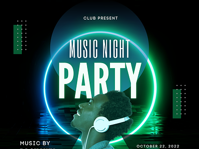 Music Night Party branding design graphic design illustration vector