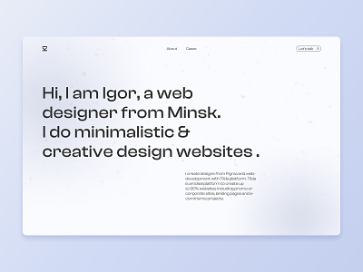Portfolio website about cases design designer portfolio typography ui ux uxui uxui design web design