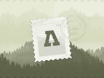 Audiotree Outbound email newsletter postal stamp tree trees
