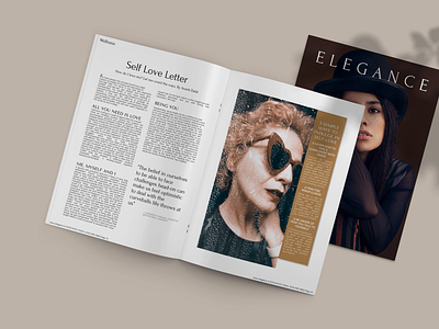Elegance Magazine fashion fashion magazine graphic design magazine typography women fashion magazine