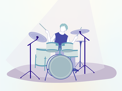 Drummer illustration artist drummer graphic design illustration music music instrument music love musician vector