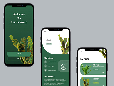 Plant App plant app ux design ui