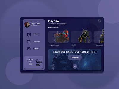 Gaming App Website Design