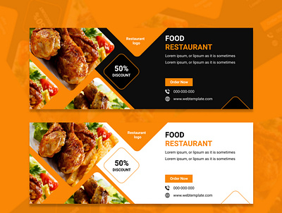 Restaurant Web Banner UI/UX Design restaurant website uiux design