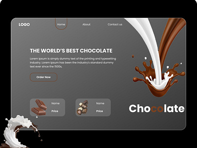 Chocolate Website UI/UX