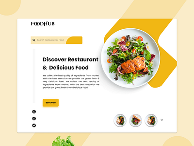 Food Landing Page UI/UX Design