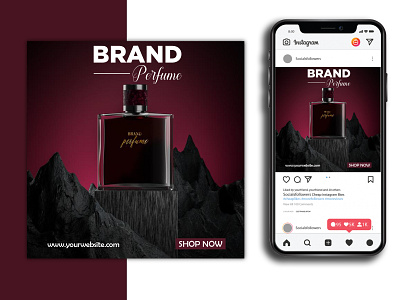 PERFUME SOCIAL MEDIA POST DESIGN