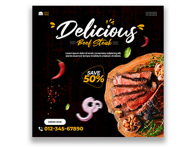 Food Social Media Design