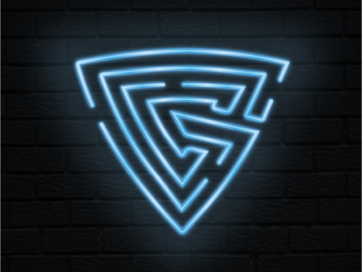 GeekHaven Neon Lights Logo graphic design