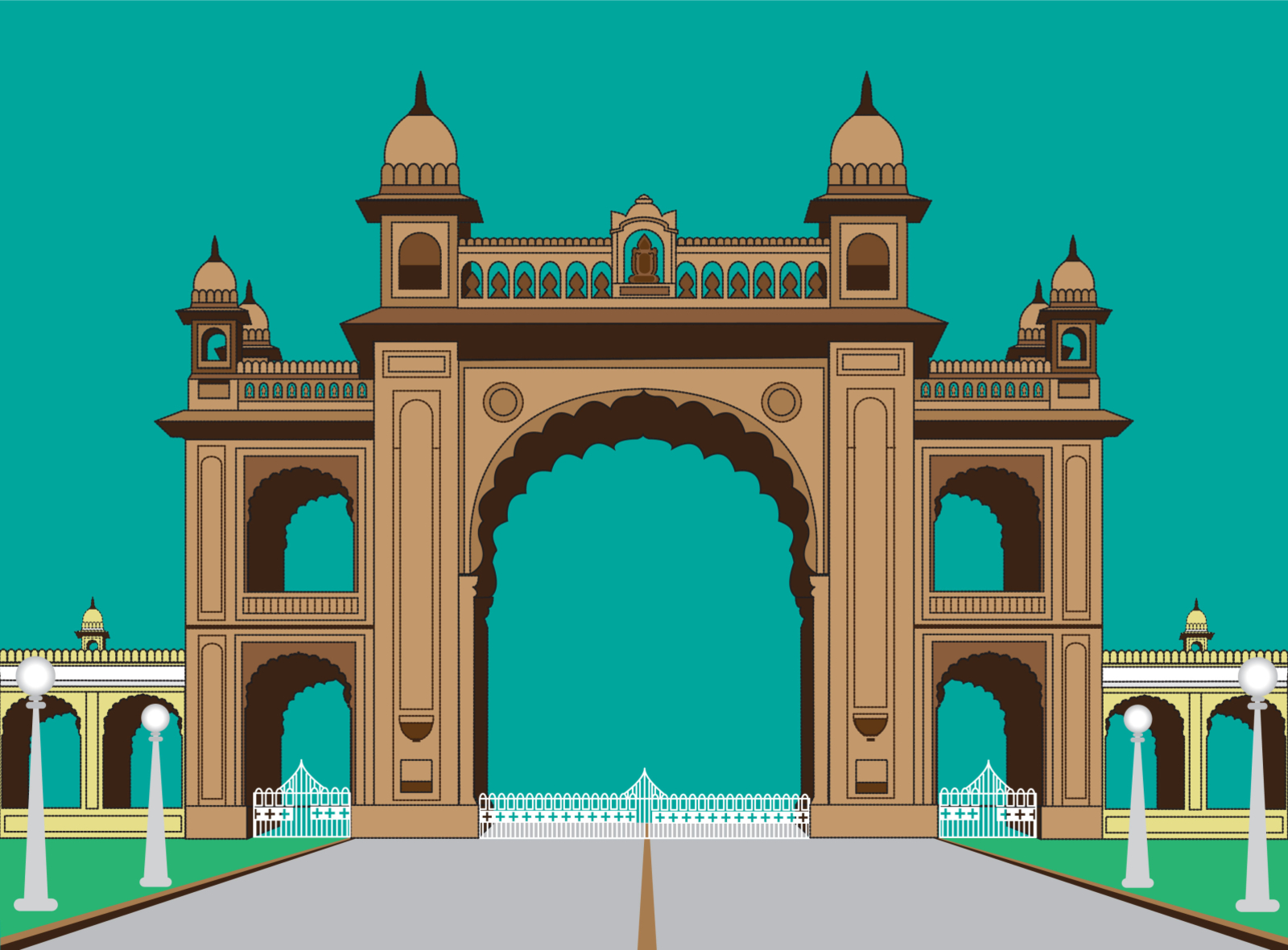 Maharaja Mysore Palace: Over 36 Royalty-Free Licensable Stock Illustrations  & Drawings | Shutterstock