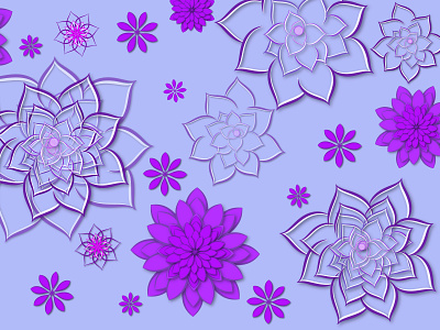 Purple flowers for background. background beauty creative flower idea pattern purple vector