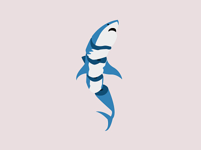 shark 3d creative graphic design logo shark shark cutaway vector