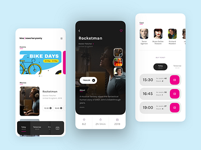 Cinema App 01 by Lukasz Lanecki for Tooploox on Dribbble