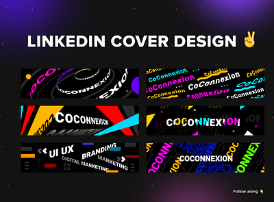 LinkedIn Cover Design adobe xd banner branding design graphic design illustration linkedin typography ui