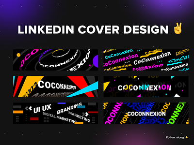 LinkedIn Cover Design adobe xd banner branding design graphic design illustration linkedin typography ui