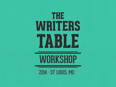 The Writers Table logo workshop writer