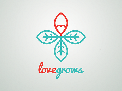 Love Grows Logo grows logo love