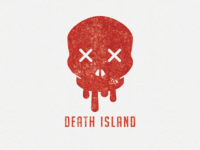 Death Island Bloody death island logo skull