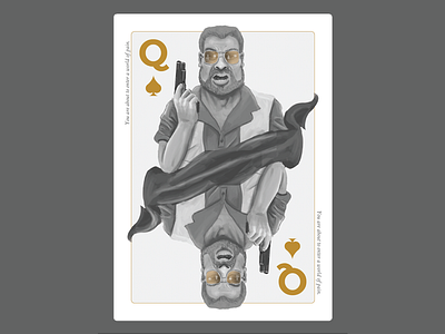Walter - Big Lebowski Playing Cards big lebowski cards queen walter
