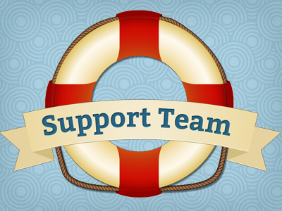 Support Team icon life saver support