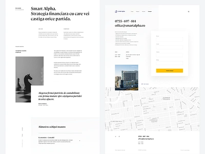 About Us & Contact page branding clean design elegant font figma marketing site minimal typography